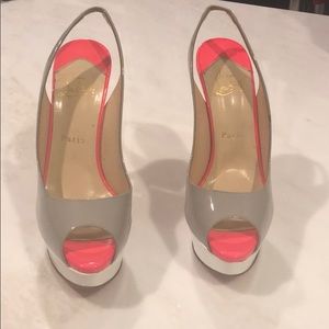 Christian Louboutin 150 mm Patent Peep Toe